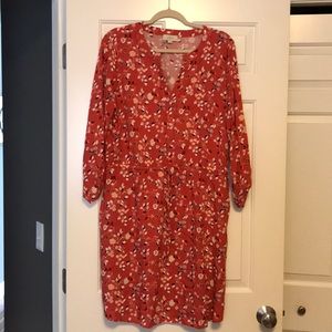 Loft tie waist dress